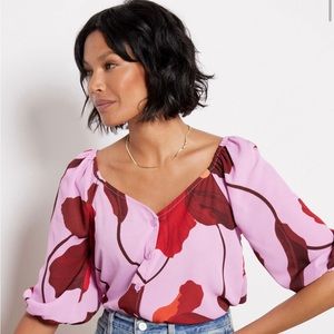 Sanctuary Daily Button Front Blouse